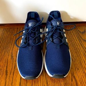 Adidas Navy Blue Sneakers, Boy’s size 6